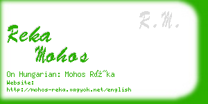 reka mohos business card